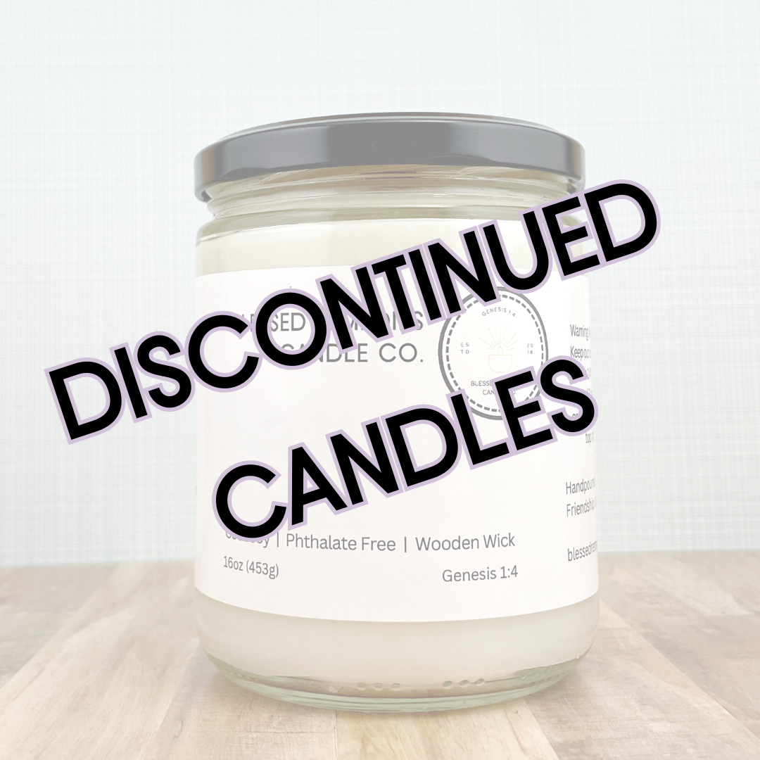 Discontinued Candles - 16oz Wooden Wick Discontinued Candles