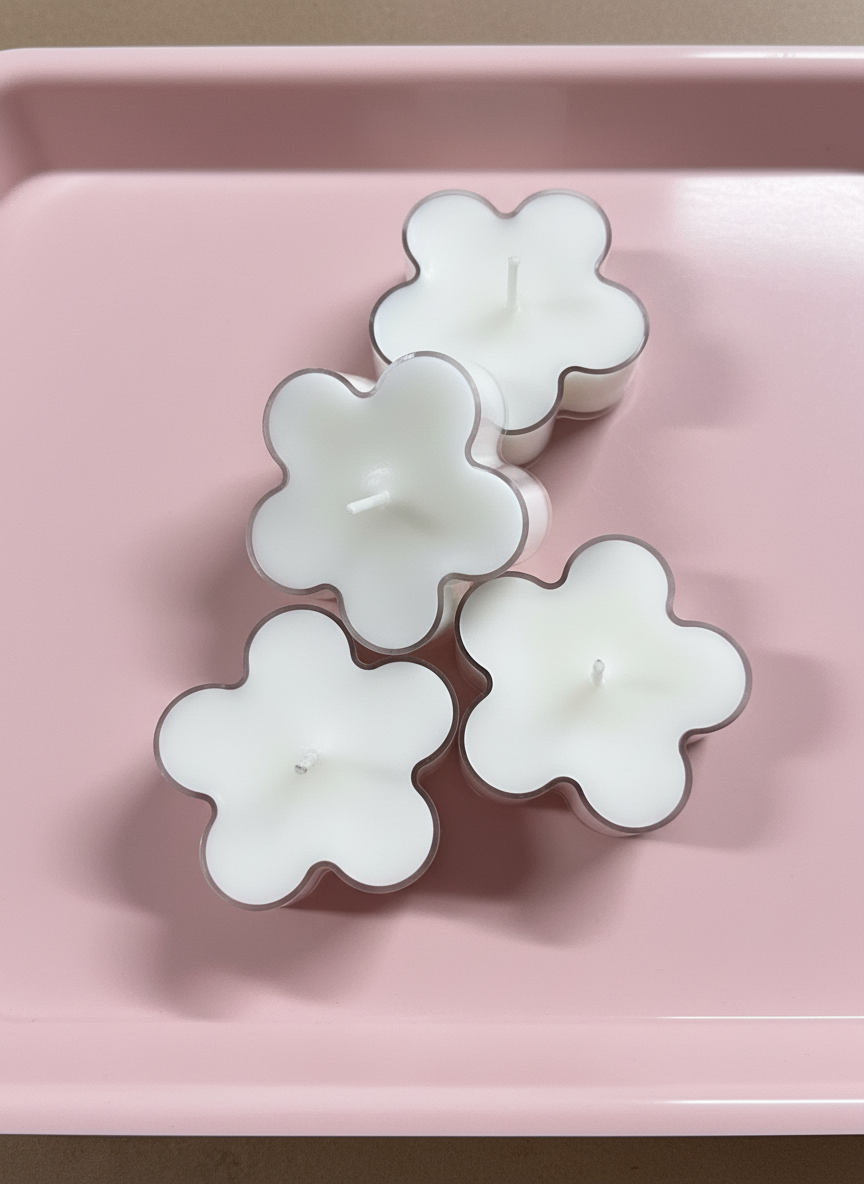Blooming Tealight Set | 11 Hand Poured Flower Shaped Tealight Candles