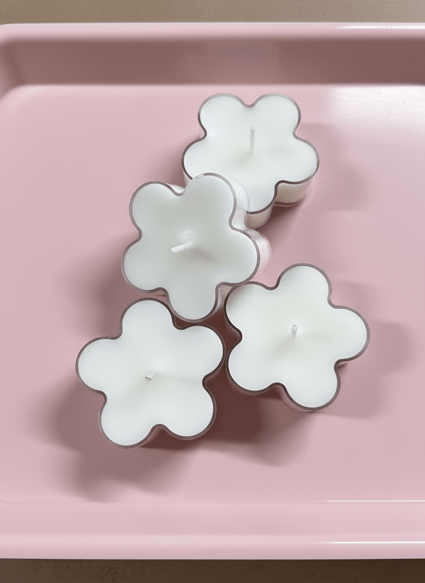 Blooming Tealight Set | 11 Hand Poured Flower Shaped Tealight Candles - Blessed Remedies Candle Co.