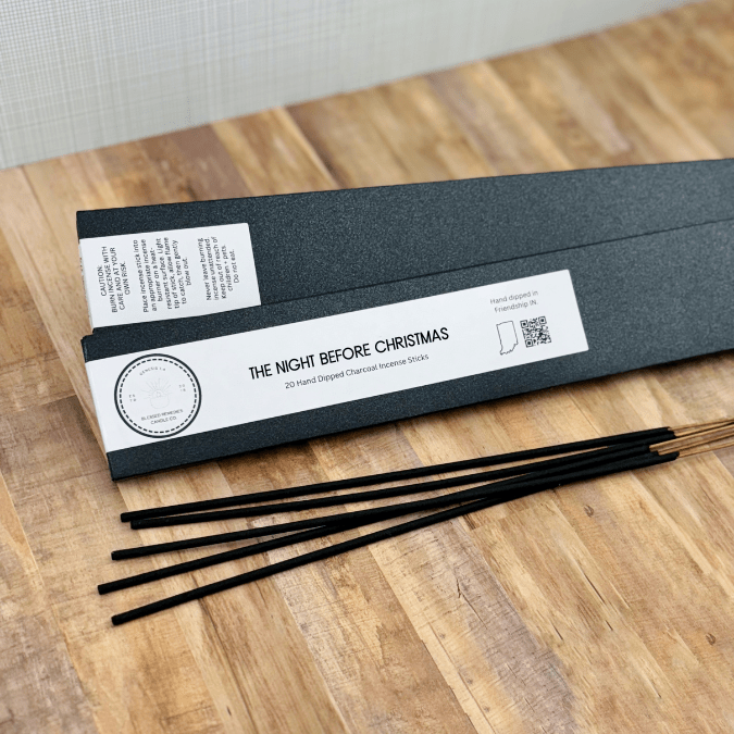 The Night Before Christmas Hand-Dipped Charcoal Incense Sticks - Blessed Remedies Candle Co.