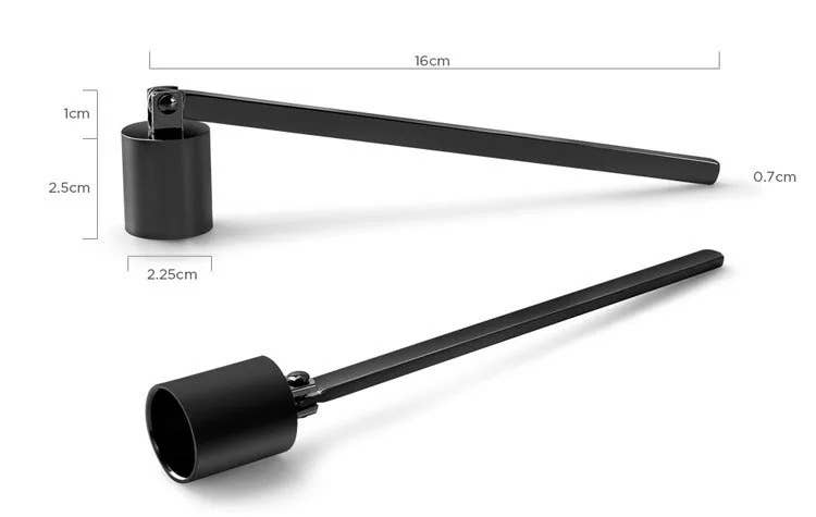 Candle Snuffer, Matte Black, Stainless Steel - Blessed Remedies Candle Co.