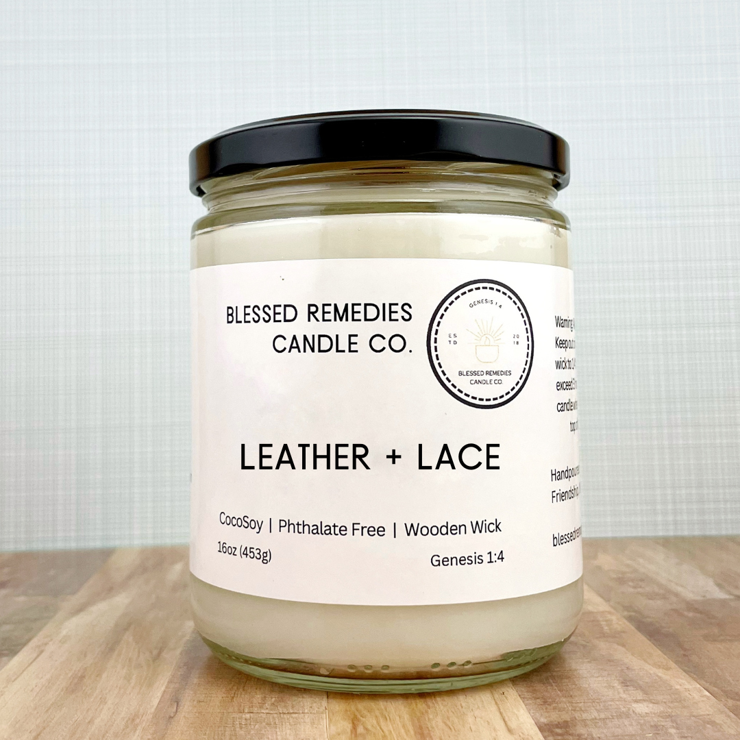 Leather + Lace Coconut Soy Wax Scented Candle