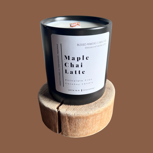Maple Chai Latte LUX Ceramic Scented Candle