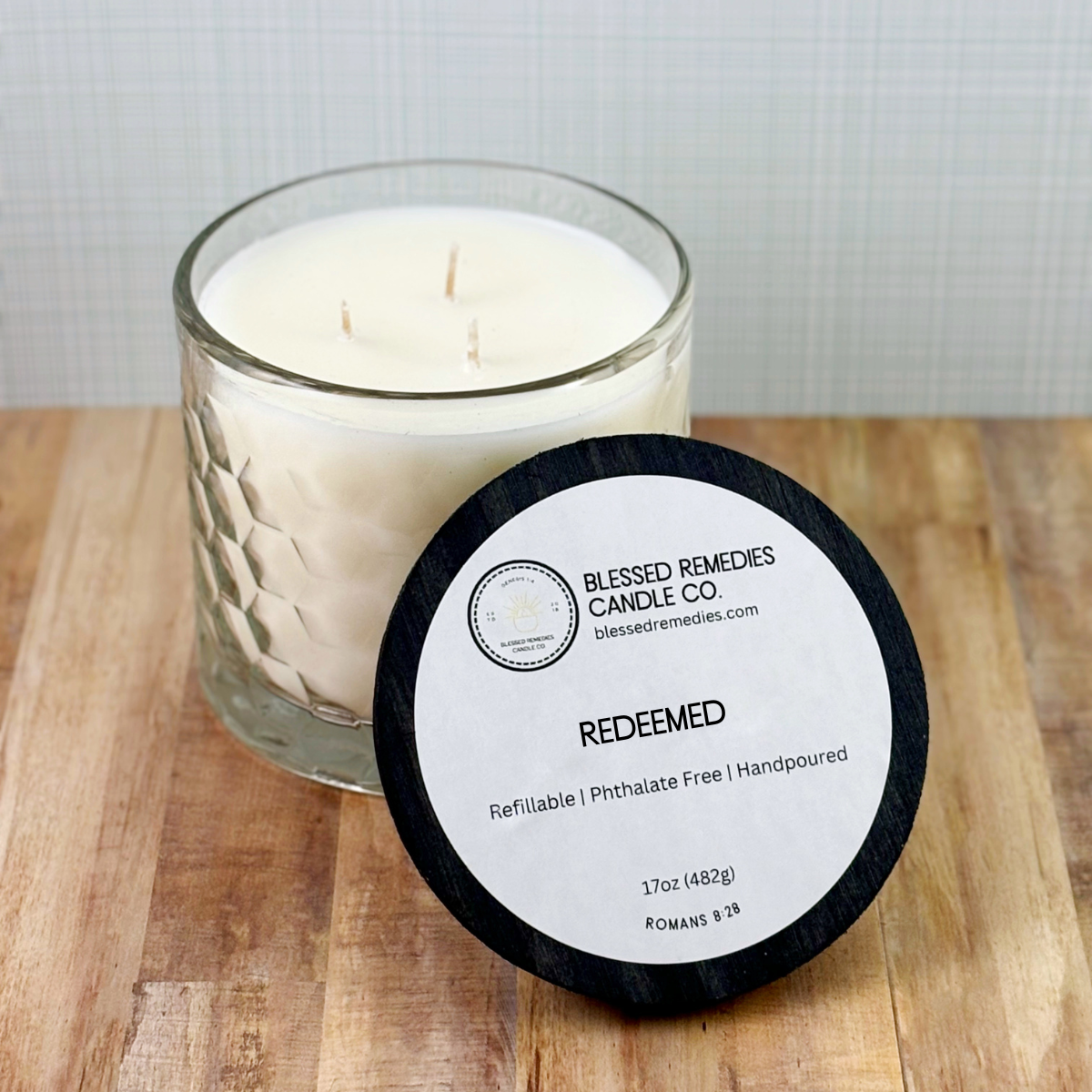 LUX 3-Wick Refillable Candle – 17 oz