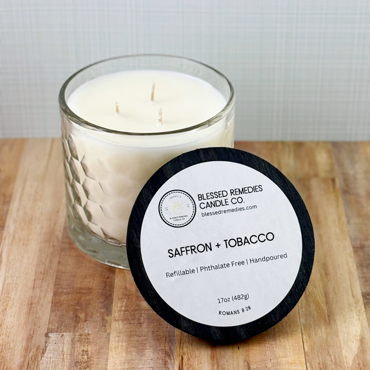 LUX 3-Wick Refillable Candle – 17 oz