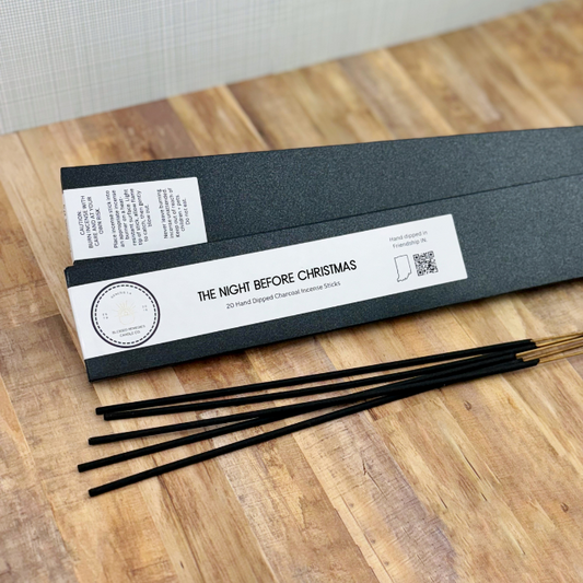 The Night Before Christmas Hand-Dipped Charcoal Incense Sticks